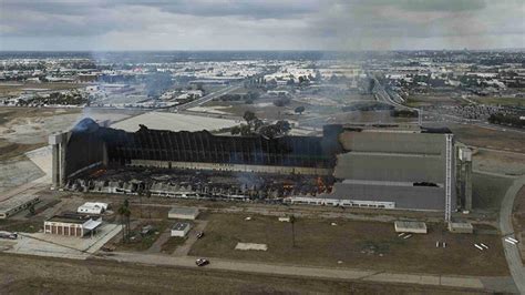 Photos: World War II-era hangar in Orange County burns in massive fire